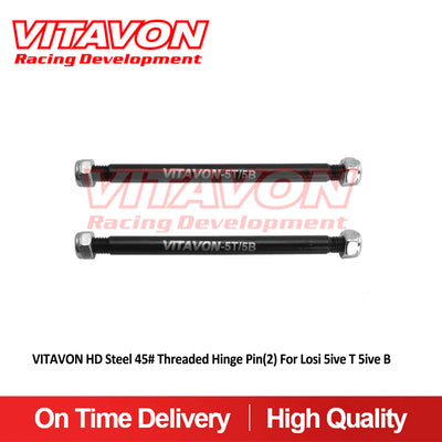 VITAVON HD Steel 45# Threaded Hinge Pin(2) For Losi 5ive T 5ive B - Vitavon - 5T20053