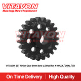 VITAVON Pinion Gear 8mm D bore 1.5Mod15/16/17/18/19/20/21/22/23/24/25/26/30/33T CNC HD 45# for X-MAXX / DBXL / 5B - Vitavon - XMAXX78