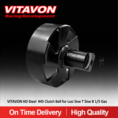 VITAVON HD Steel #45 Clutch Bell for Losi 5ive T 5ive B 1/5 Gas - Vitavon