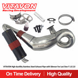 VITAVON High-ductility Stainless Steel Exhaust Pipe For Losi 5ive-T 1.0 2.0 - Vitavon - 5T00089