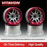 VITAVON CNC Aluminum 1/5 Bead Lock Wheel 70MM Wide For Vekta Losi Baja 5B,DBXL 1/5 - Vitavon - 5B00033
