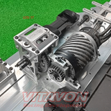 VITAVON CNC Alu7075 Fast Removed Center Diff Mount&Motor Mount & Motor Support For Losi 5ive T2.0, 5ive B - Vitavon - 5T00061