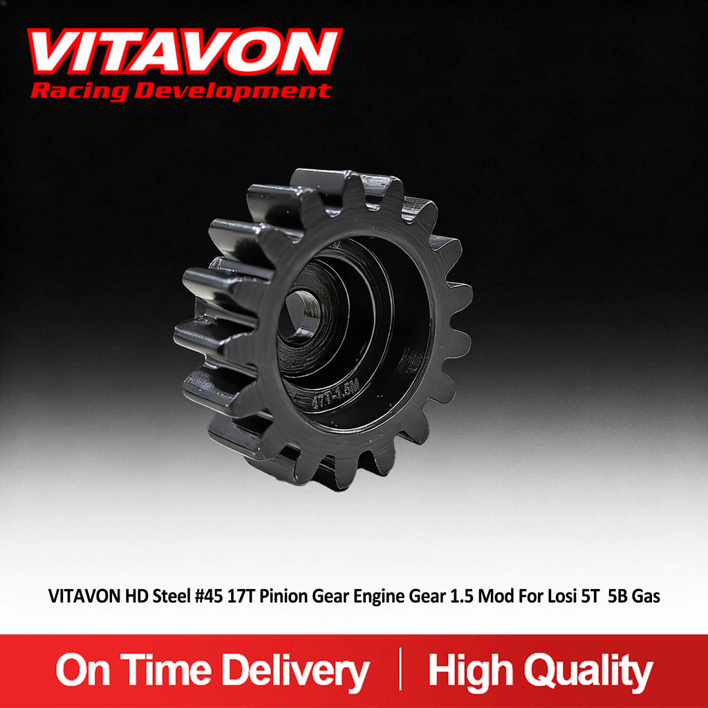 VITAVON HD Steel #45 17T 18T 19T 20T Pinion Gear Engine Gear 1.5 Mod For Losi 5T 5B Gas - Vitavon