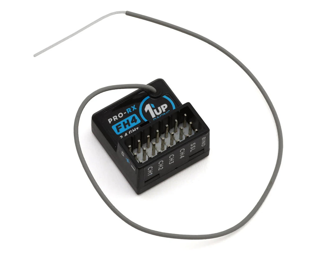 1UP Racing Pro-RX 4-Channel Sanwa FH4 2.4GHz Extended-Range Receiver