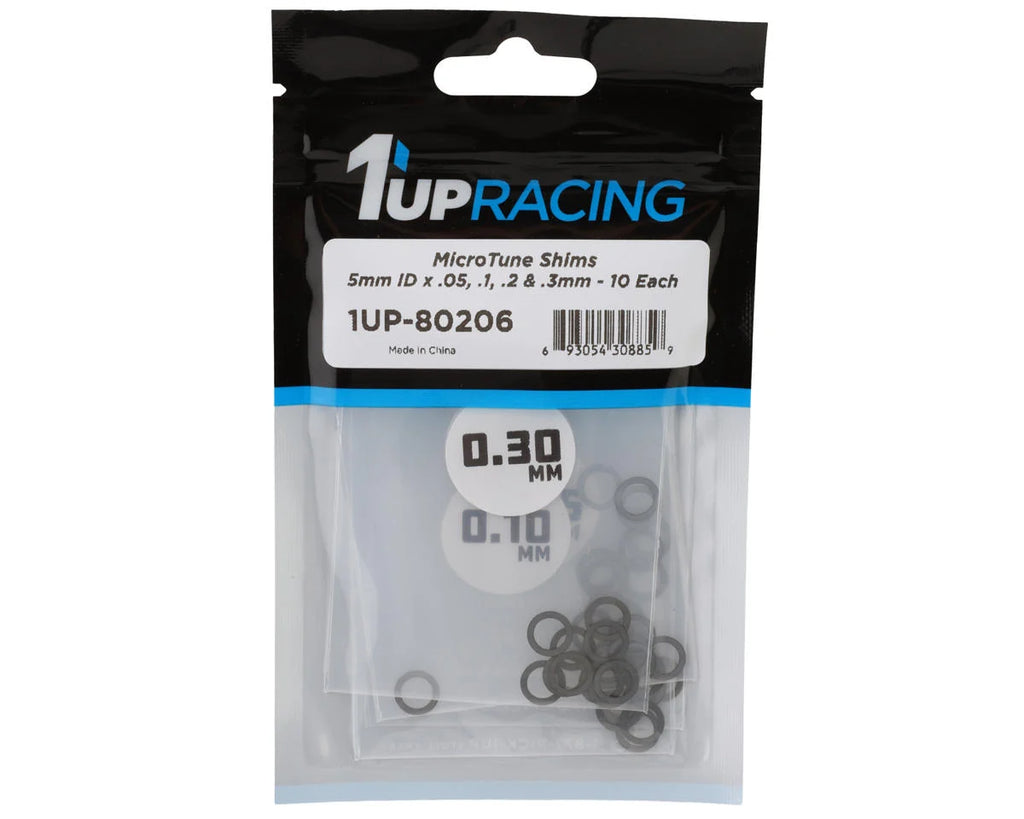 1UP Racing MicroTune Shim Assortment Set (5mm) (0.05/0.1/0.2/0.3) - 1UP80206