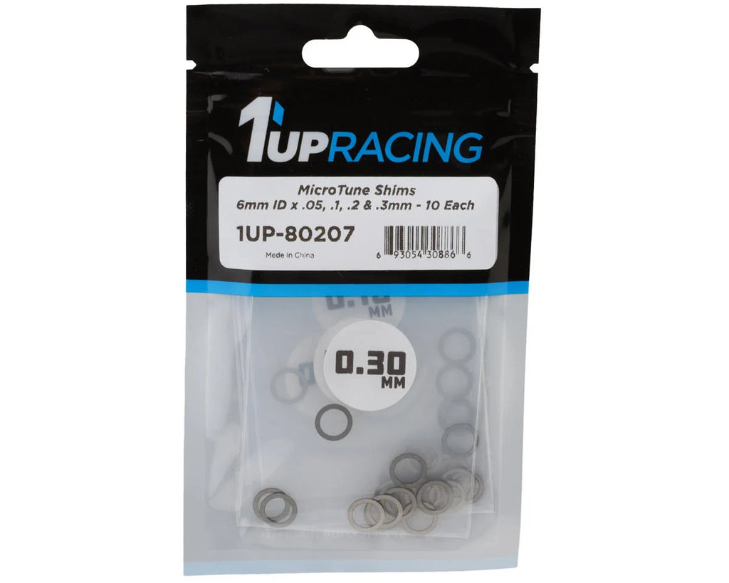 1UP Racing MicroTune Shim Assortment Set (6mm) (0.05/0.1/0.2/0.3)