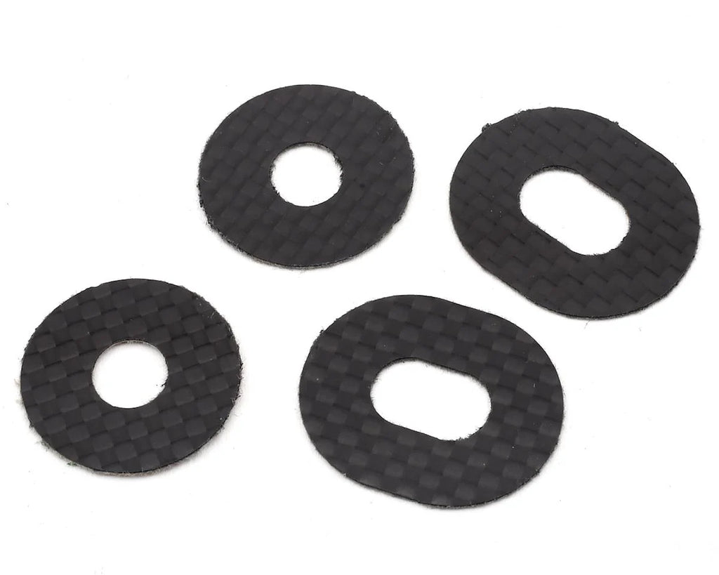 1UP Racing Carbon Fiber 1/8 Offroad Body Washers (4) - 1UP10403