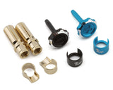 1UP Racing "Lockdown" Adjustable Bullet Plug Grips w/5mm Bullets (Bright Blue/Black) - 1UP190452