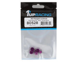 1UP Racing 3mm Aluminum Flanged Locknuts w/Chamfered Finish (Purple) (6)