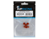 1UP Racing 3mm Aluminum Flanged Locknuts w/Chamfered Finish (Orange) (6)