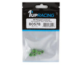 1UP Racing 3mm Aluminum Flanged Locknuts w/Chamfered Finish (Green) (6)