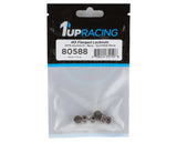 1UP Racing 3mm Aluminum Flanged Locknuts w/Chamfered Finish (Gunmetal) (6)