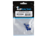 1UP Racing 3mm Aluminum Flanged Locknuts w/Chamfered Finish (Dark Blue) (6)