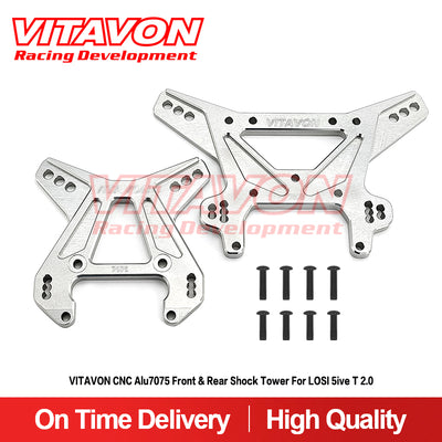 VITAVON CNC Alu7075 Front & Rear Shock Tower For LOSI 5ive T 2.0 - Vitavon - 5T20033