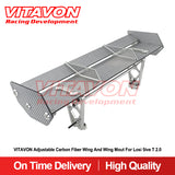VITAVON Adjustable Carbon Fiber Wing And Wing Mout For Losi 5ive T 2.0 - Vitavon - 5T20030