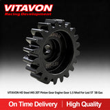 VITAVON HD Steel #45 17T 18T 19T 20T Pinion Gear Engine Gear 1.5 Mod For Losi 5T 5B Gas - Vitavon
