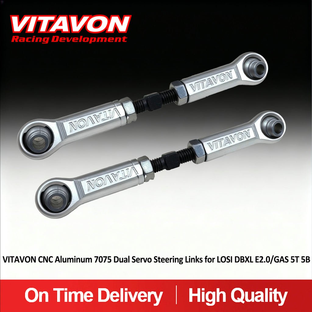 VITAVON CNC Aluminum 7075 Dual Servo Steering Links for LOSI DBXL E2.0/GAS 5T 5B - Vitavon - DBXL033