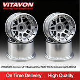 VITAVON CNC Aluminum 1/5 Bead Lock Wheel 70MM Wide For Vekta Losi Baja 5B,DBXL 1/5 - Vitavon - 5B00033