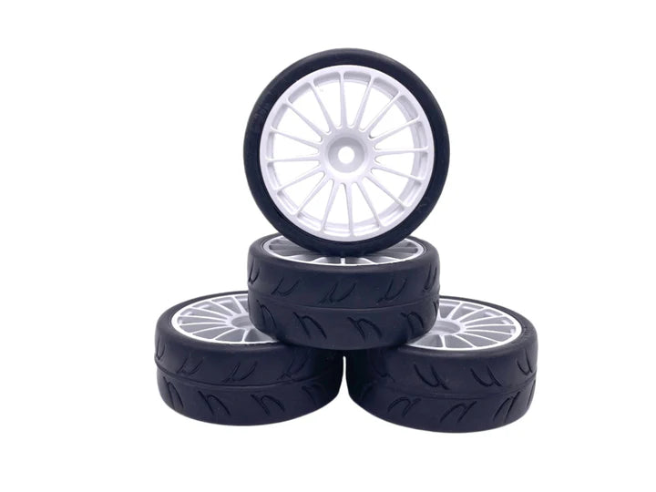 RIDE 24mm Treaded tires set Pre Glued on 16 Spoke Wheels 36071 FWD Spec Class/USGT - RJR36071