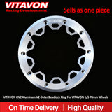 VITAVON CNC Aluminum 1/5 Bead Lock Wheel 70MM Wide For Vekta Losi Baja 5B,DBXL 1/5 - Vitavon - 5B00033
