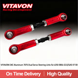 VITAVON CNC Aluminum 7075 Dual Servo Steering Links for LOSI DBXL E2.0/GAS 5T 5B - Vitavon - DBXL033