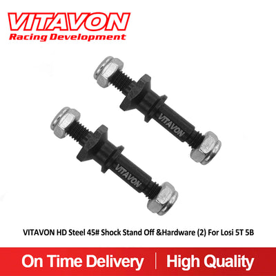 VITAVON HD Steel 45# Shock Stand Off &Hardware (2) For Losi 5T 5B - Vitavon - 5T00069
