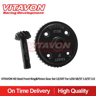 VITAVON HD Steel Front Ring&Pinion Gear Set 13/43T For LOSI 5B/5T 1.0/5T 2.0 - Vitavon - 5T20047