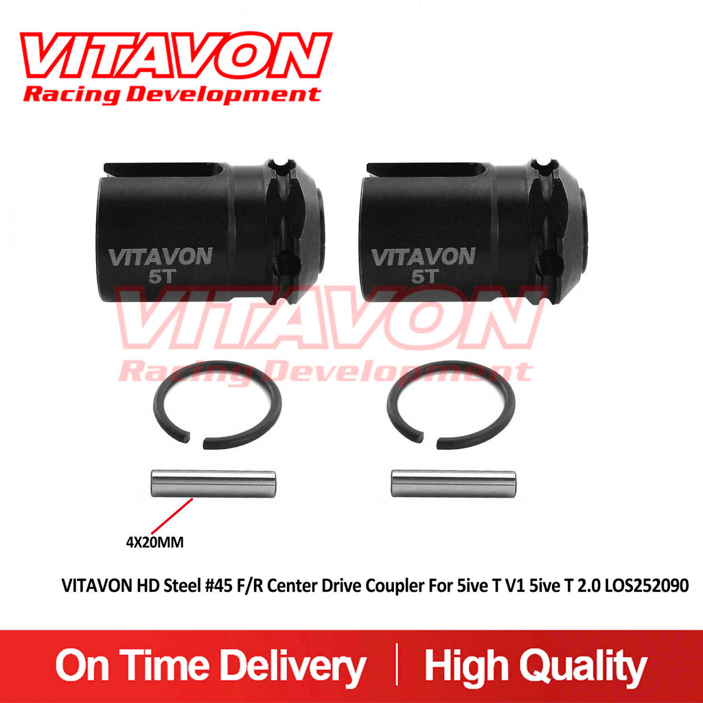 VITAVON HD Steel #45 F/R Center Drive Coupler For 5ive T V1 5ive T 2.0 LOS252090 - Vitavon - 5T00062