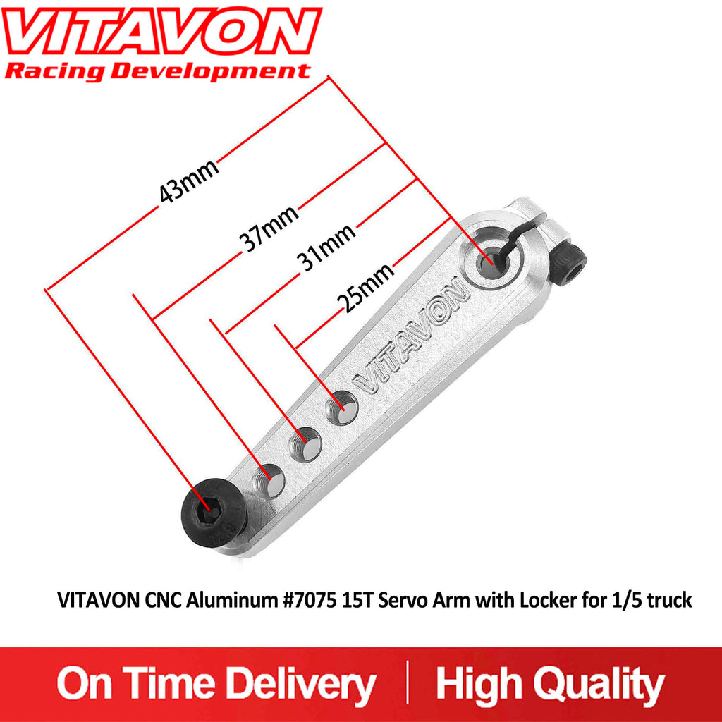 VITAVON CNC Aluminum #7075 servo arm 15T for 1/5 truck - Vitavon - V1/5004