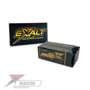 Exalt X-Rated 2S 135C Hardcase "FAT" Shorty Lipo Battery (7.4V/8500mAh) w/5mm Bullets (EXA3209)
