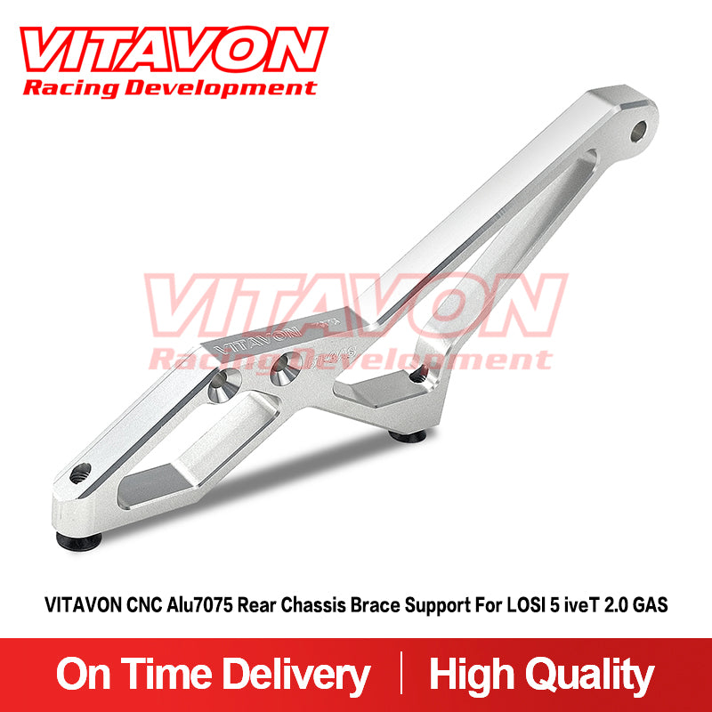 VITAVON CNC Alu7075 Rear Chassis Brace Support For LOSI 5 iveT 2.0 GAS - Vitavon - 5T20021