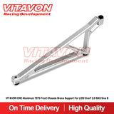 VITAVON CNC Aluminum 7075 Front Chassis Brace Support For LOSI 5iveT 2.0 GAS 5ive B - Vitavon - 5T20022