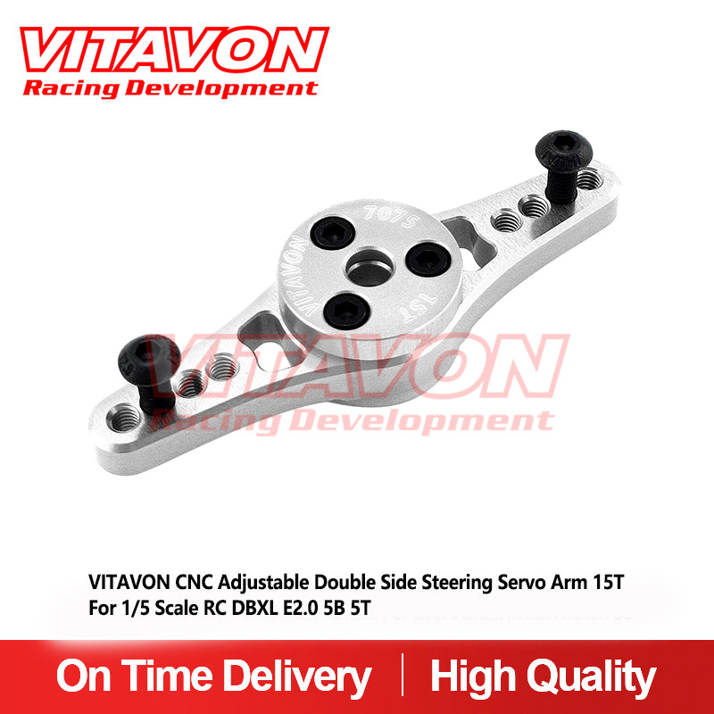 VITAVON CNC Alu7075 Adjustable Double Side 15T Servo Arm For Losi DBXL/5B/5T - Vitavon - DBXL085