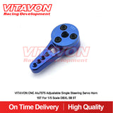VITAVON Adjustable CNC Alu7075 Single Steering Servo Horn 15T For 1/5 Scale DBXL 5B 5T - Vitavon - DBXL087