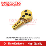 VITAVON Adjustable CNC Alu7075 Single Steering Servo Horn 15T For 1/5 Scale DBXL 5B 5T - Vitavon - DBXL087