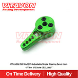 VITAVON Adjustable CNC Alu7075 Single Steering Servo Horn 15T For 1/5 Scale DBXL 5B 5T - Vitavon - DBXL087