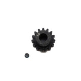 Pinion Gear 15T, Mod 1.5, 8mm "D" Shaft: 5IVE-TE - LOS-3740