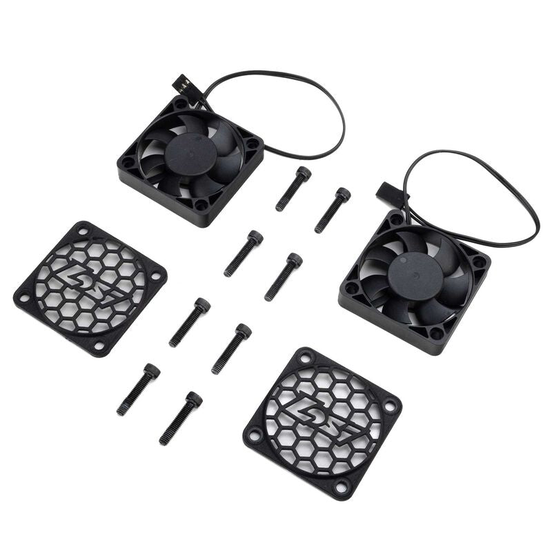 Replacement Cooling Fan, 50mm with Losi Fan Cover (2): 5IVE-TE - LOS-3765