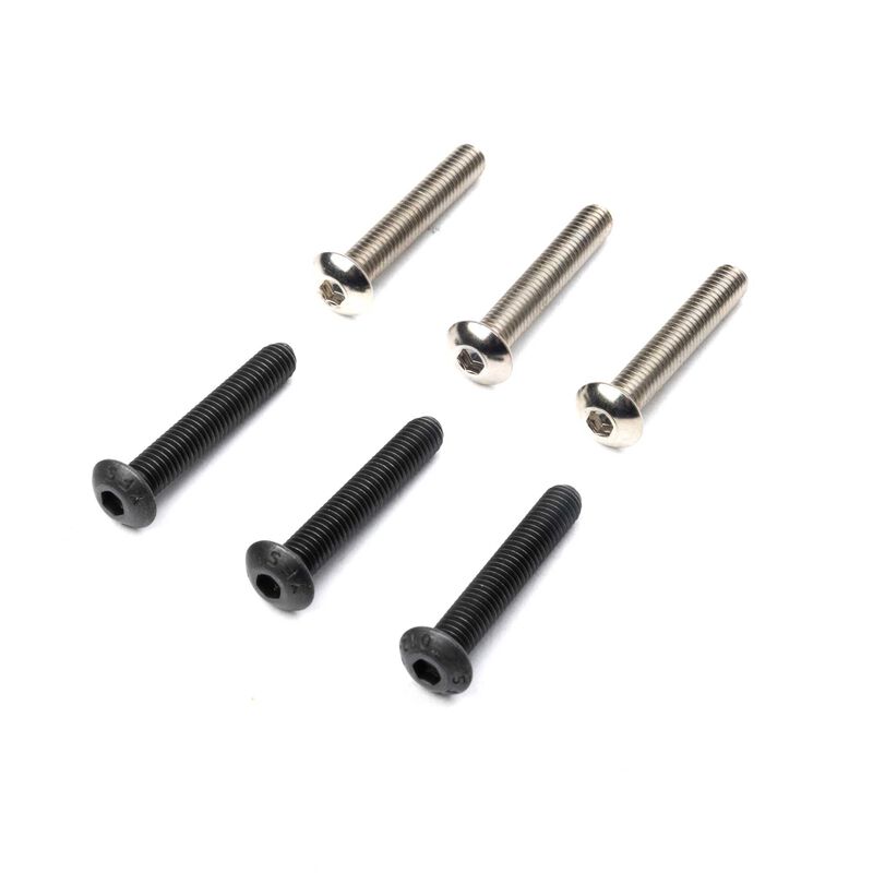 Lower Shock Mounting Screw Set, 5mm (6): All 5IVE - LOS-3962
