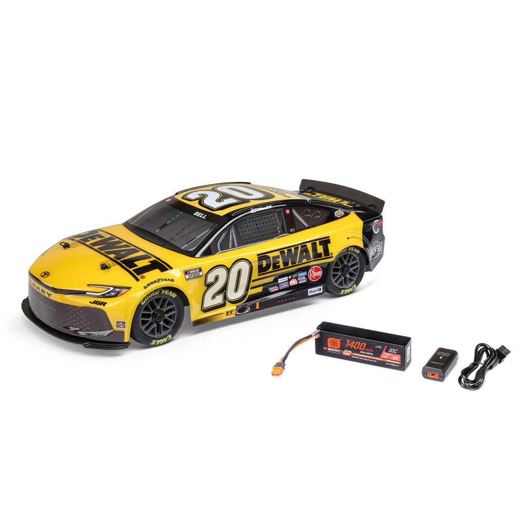1/12 Losi NASCAR 2025 Christopher Bell No. 20 DeWalt (Battery & Charger Included) - LOS1122520