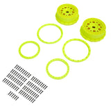 Wheel and Beadlock Set, Yellow (2): 5IVE-T 3.0 - PRO287802