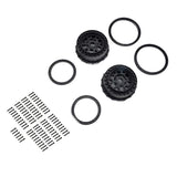 Wheel and Beadlock Set, Black (2): 5IVE-T 3.0 - PRO287803