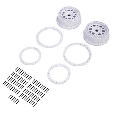 Wheel and Beadlock Set, White (2): 5IVE-T 3.0 - PRO287804