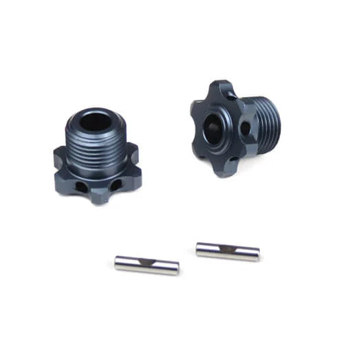 17mm Narrow Wheel Hubs (for TKR5580 axles, lightened, w/pins, 2pcs) - TKR5569
