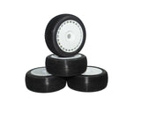 DIALED-RC V1 Super Soft 1/8 Buggy Tires Pre-Glued (Pre-mounted) (White Spoke) (4) - DRC-9420-V1SSGW