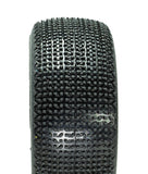 DIALED-RC V1 Super Soft 1/8 Buggy Tires Pre-Glued (Pre-mounted) (White Dish) (4) - DRC-9420-V1SSGWD