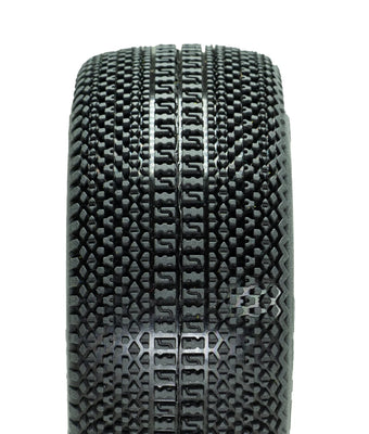 DIALED-RC V3 Super Soft 1/8 Buggy Tires Pre-Glued (Pre-mounted) (White Dish) (4) - DRC-9420-V3SSGWD