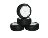 DIALED-RC V4 Super Soft 1/8 Buggy Tires Pre-Glued (Pre-mounted) (White Spoke) (4) - DRC-9420-V4SSGW