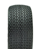 DIALED-RC V4 Super Soft 1/8 Buggy Tires Pre-Glued (Pre-mounted) (Yellow Spoke) (4) - DRC-9420-V4SSGY