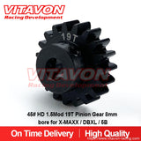 VITAVON Pinion Gear 8mm D bore 1.5Mod15/16/17/18/19/20/21/22/23/24/25/26/30/33T CNC HD 45# for X-MAXX / DBXL / 5B - Vitavon - XMAXX78